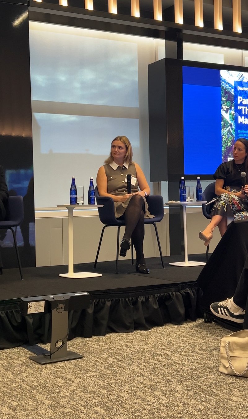 Julia on Panel at Deustche Bank